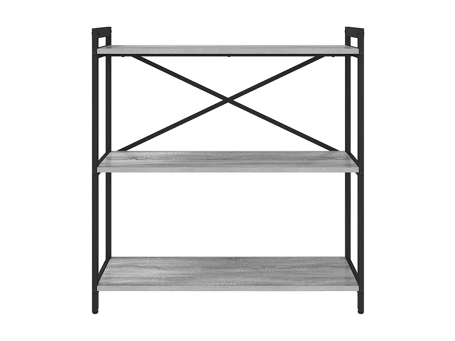 Bibliothèque Sonoma gris 80 x 30 x 83 cm Bois d'ingénierie