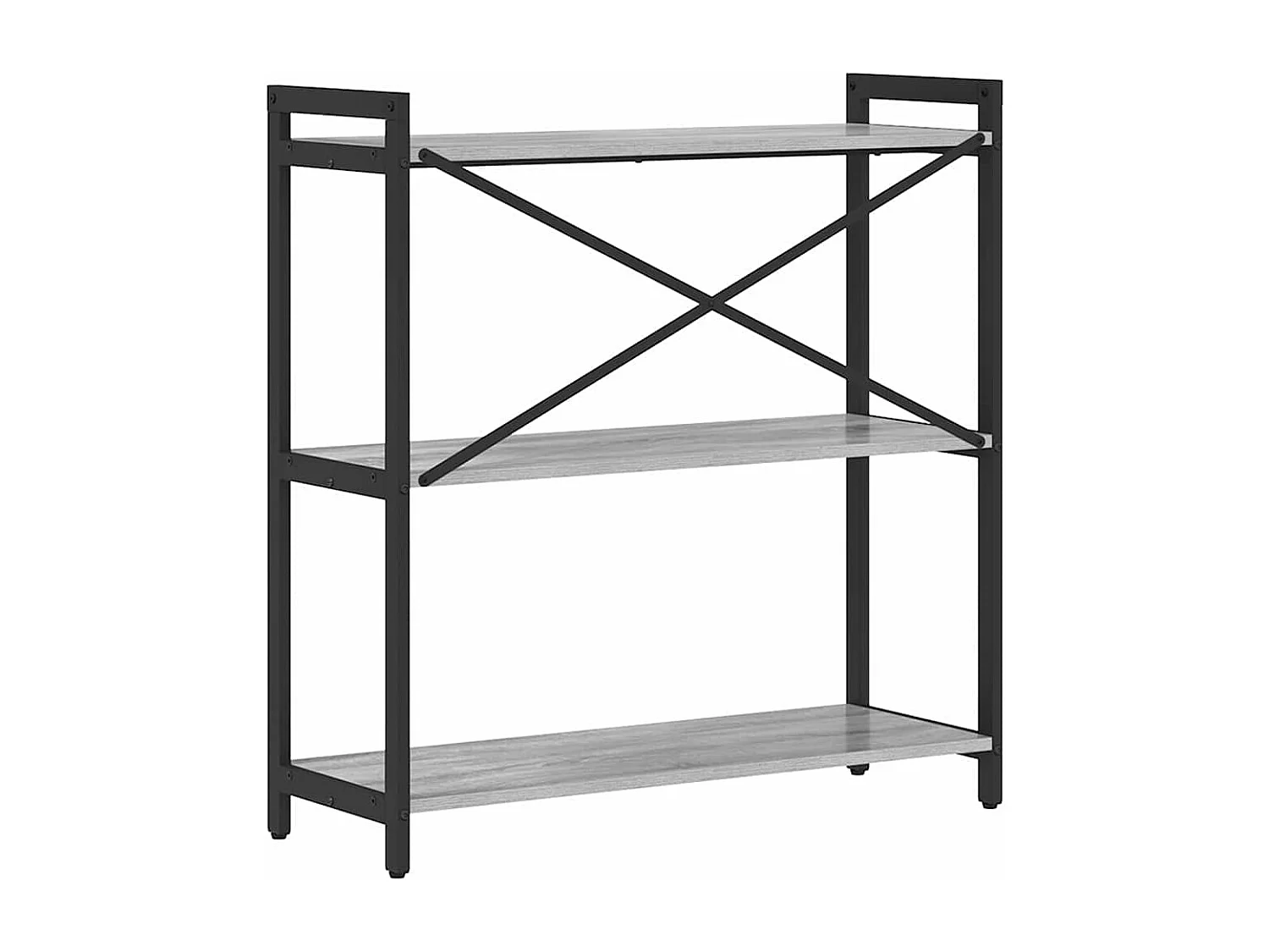 Bibliothèque Sonoma gris 80 x 30 x 83 cm Bois d'ingénierie