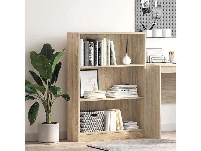 Boekenkast Sonoma Eiken 60 x 30 x 183 cm Bewerkt hout