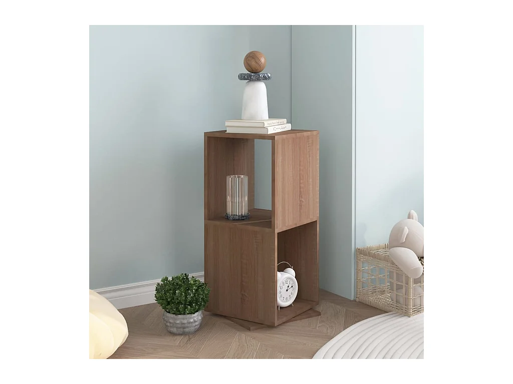 Armoire rotative Chêne Sonoma 34,5x34,5x75,5 cm bois ingénierie