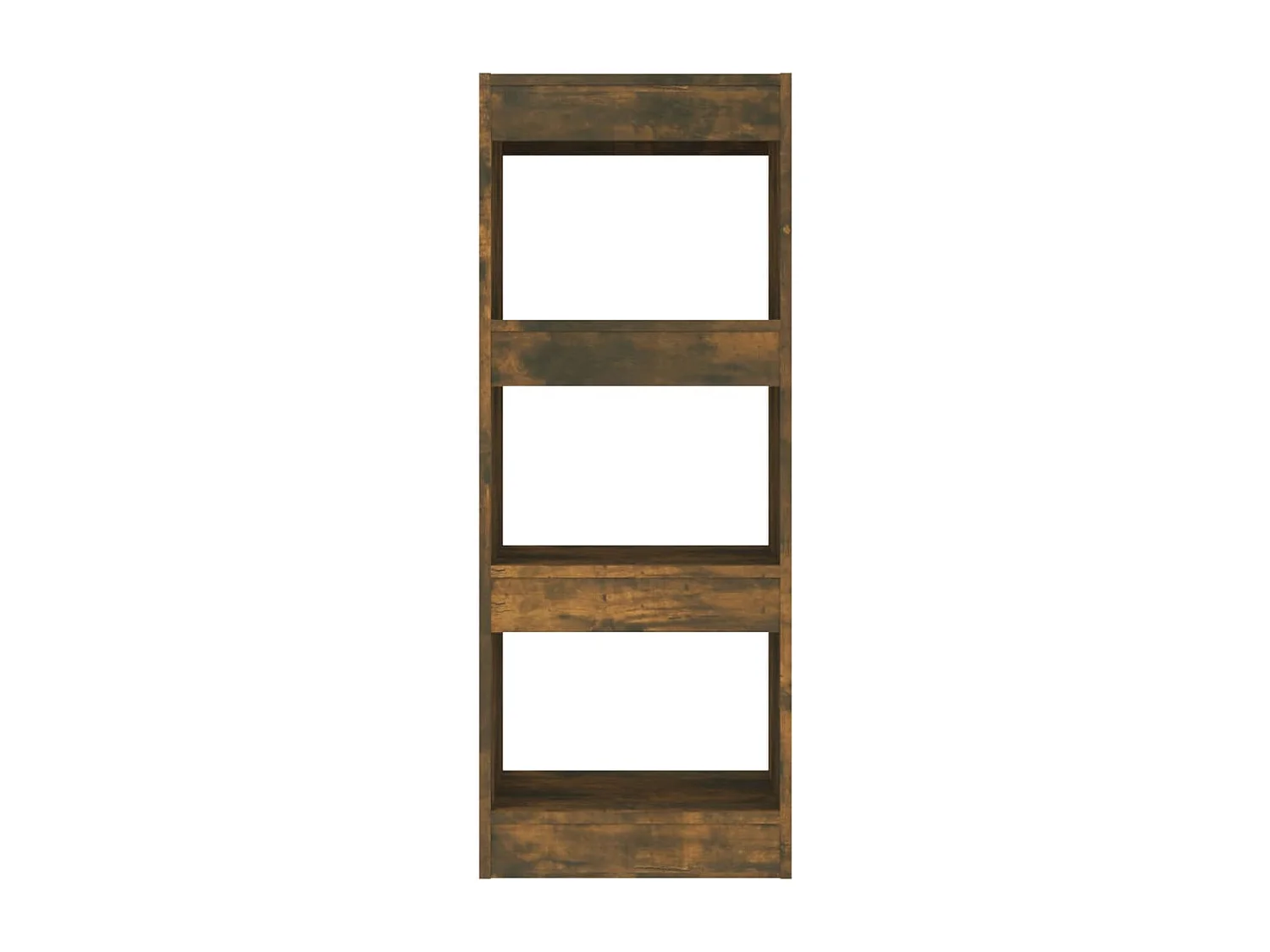 Bibliothèque/Séparateur de pièce Chêne fumé Bois d'ingénierie