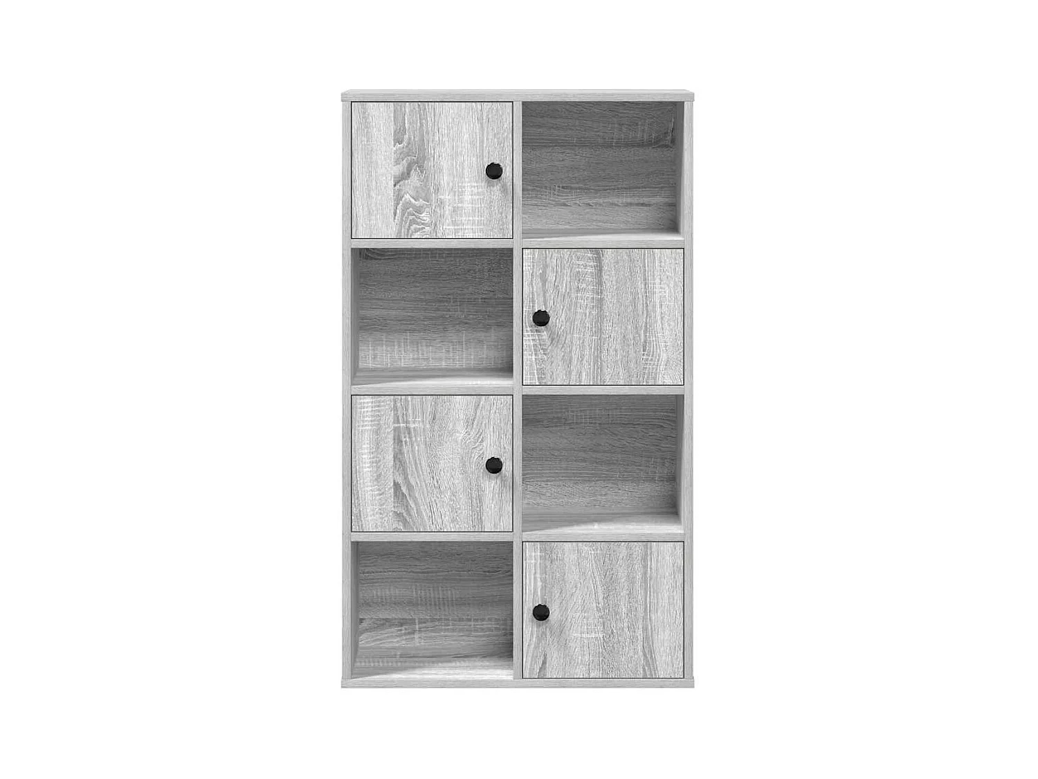 Bibliothèque sonoma gris 60x24x101,5 cm bois d'ingénierie