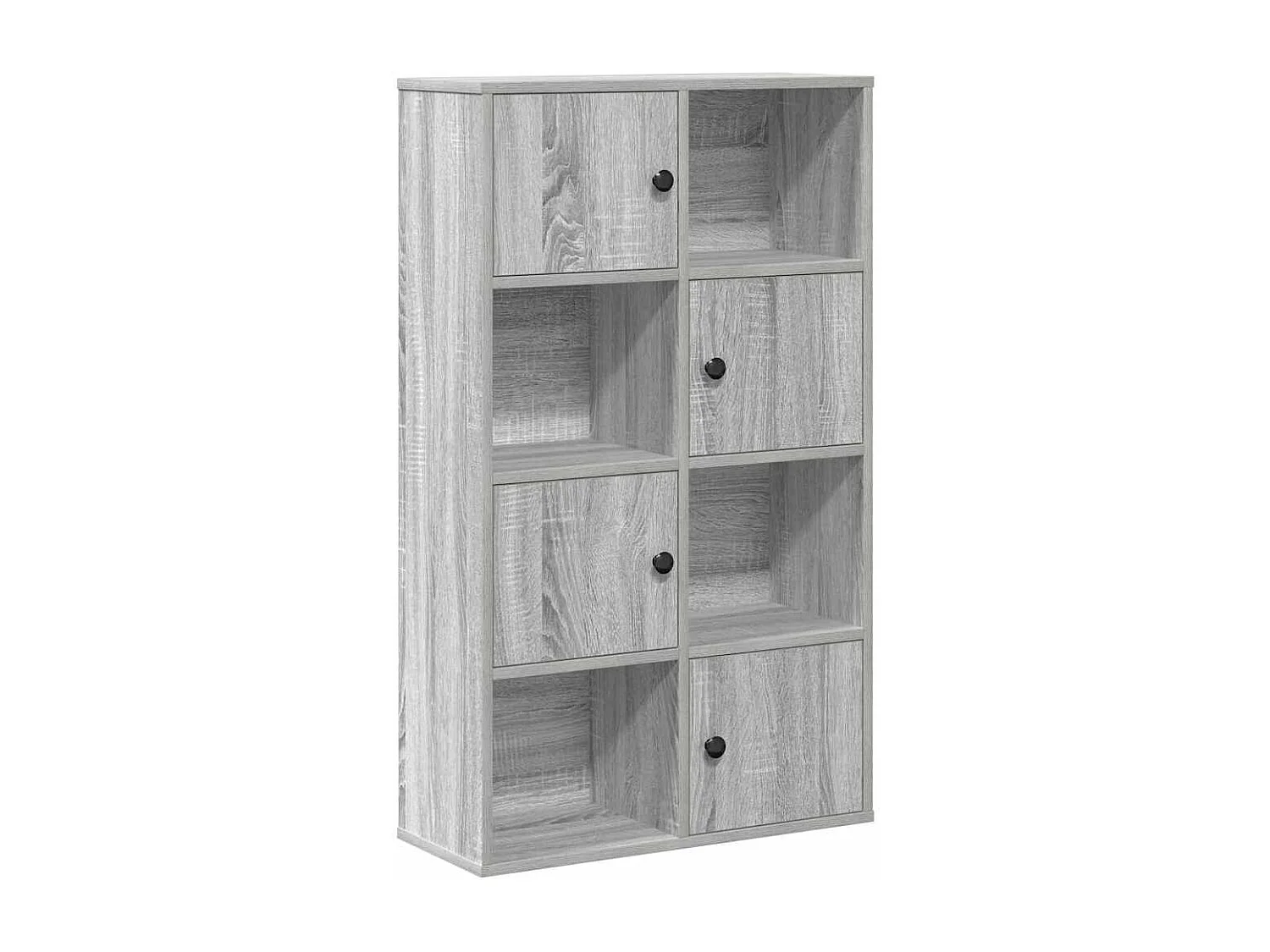 Bibliothèque sonoma gris 60x24x101,5 cm bois d'ingénierie