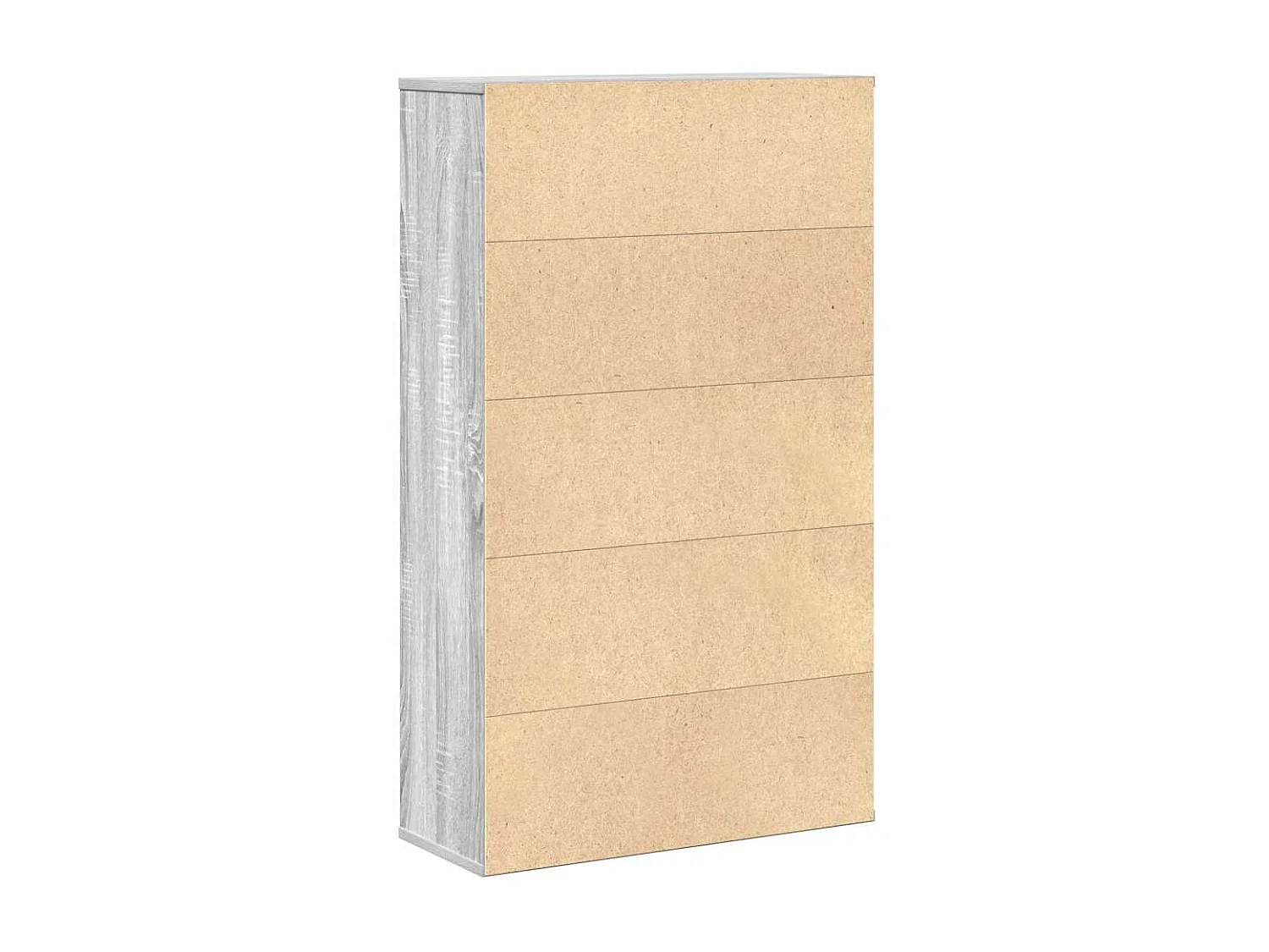 Bibliothèque sonoma gris 60x24x101,5 cm bois d'ingénierie