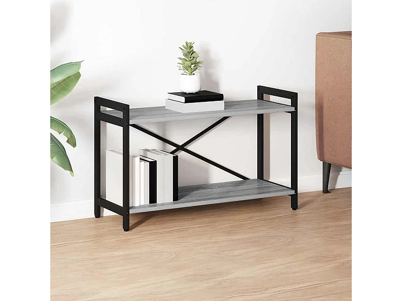 Bibliothèque Sonoma gris 80 x 30 x 48.5 cm Bois d'ingénierie