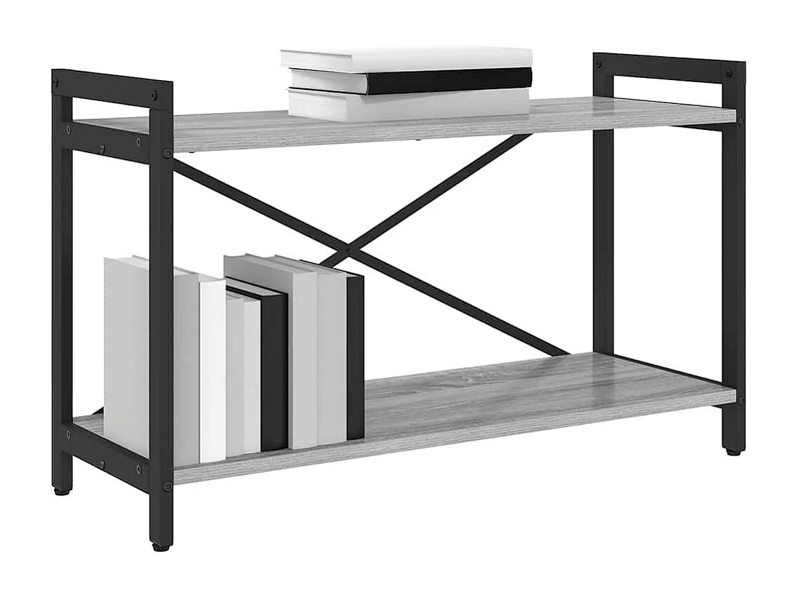 Sonoma Grey Boekenkast 80 x 30 x 48,5 cm Bewerkt hout