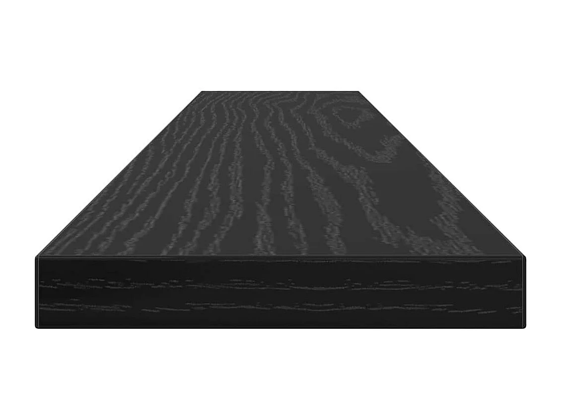 Étagère à livres 4 pcs Noir 60 x 10 x 1.5 cm Bois d'ingénierie