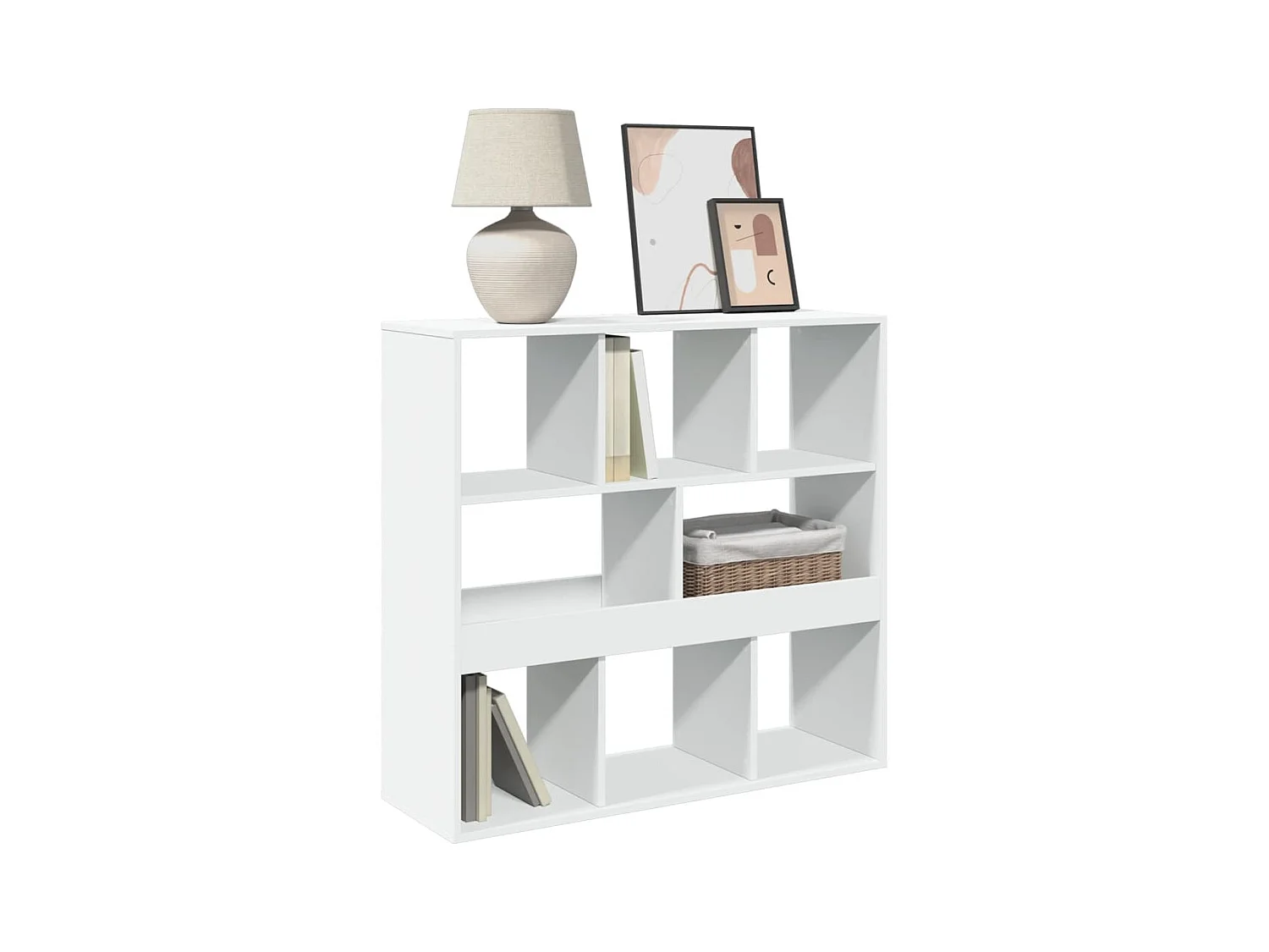 Libreria/divisorio bianco 100x33x94,5 cm
