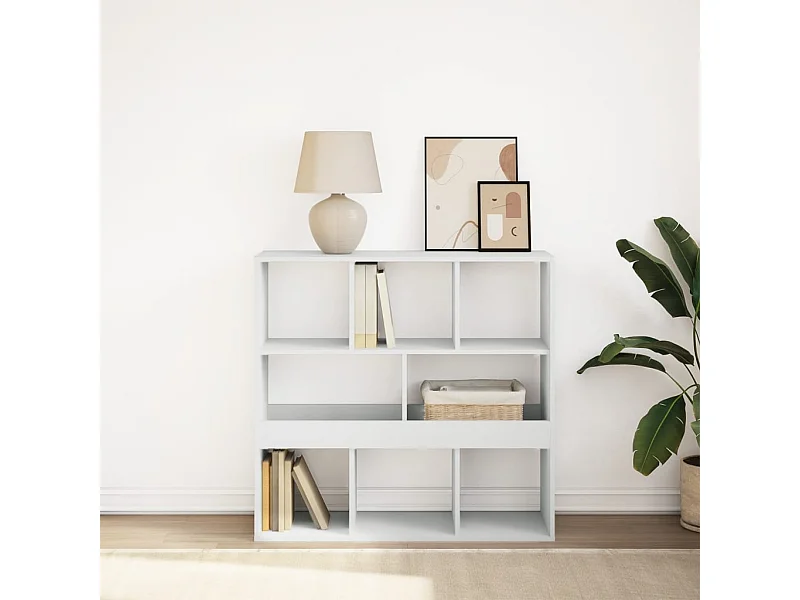 Libreria/divisorio bianco 100x33x94,5 cm
