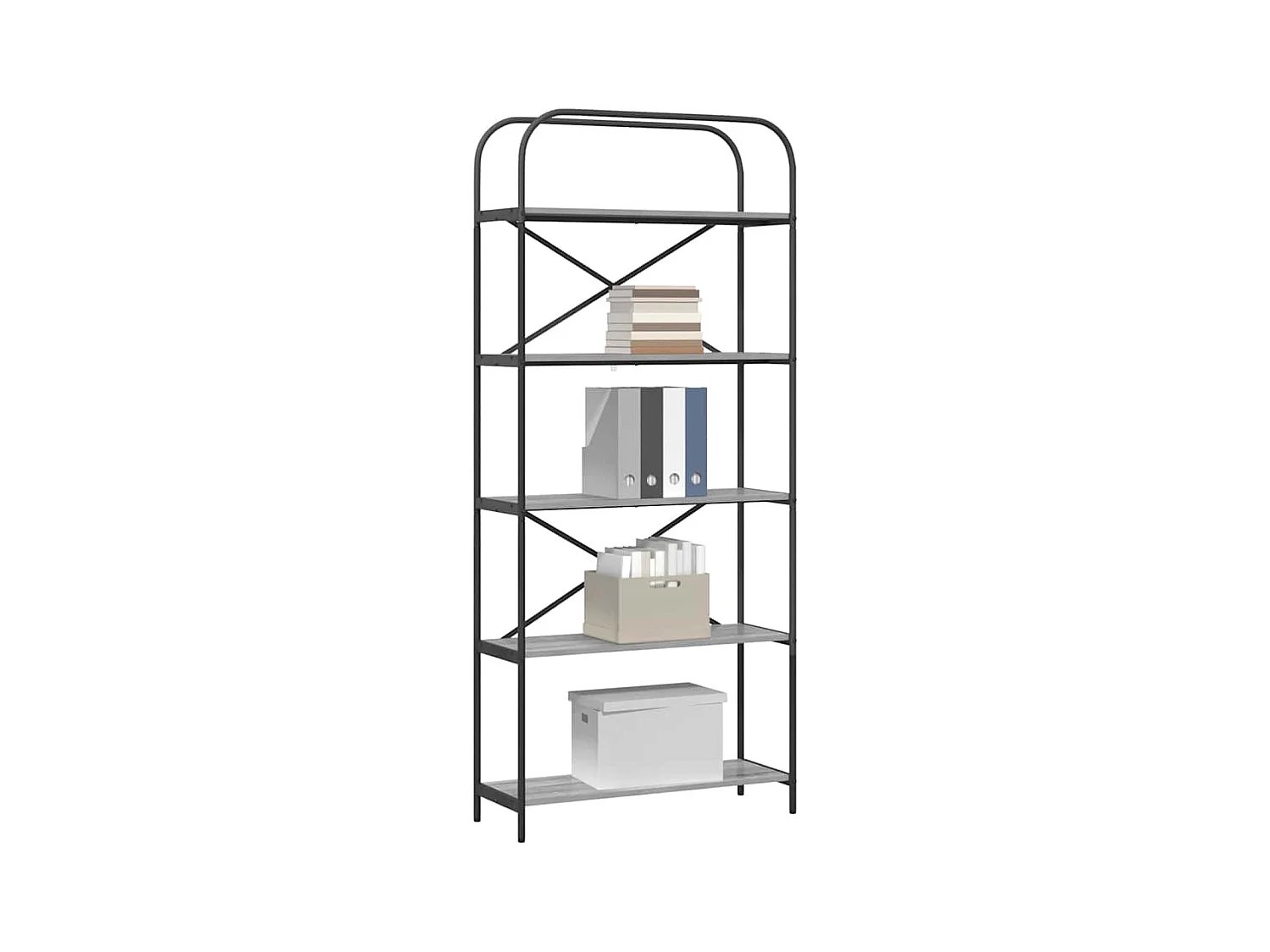 Étagère Sonoma gris 80 x 30 x 183 cm Bois d'ingénierie