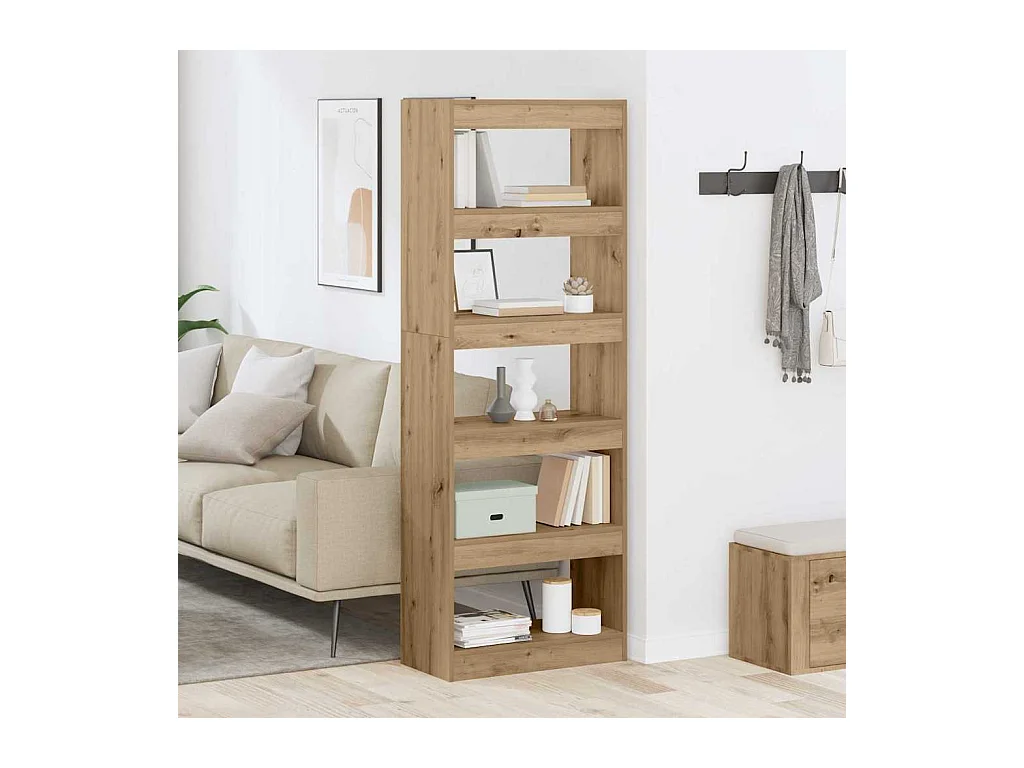 Libreria artigianale in rovere 60 x 30 x 166 cm Legno ingegnerizzato