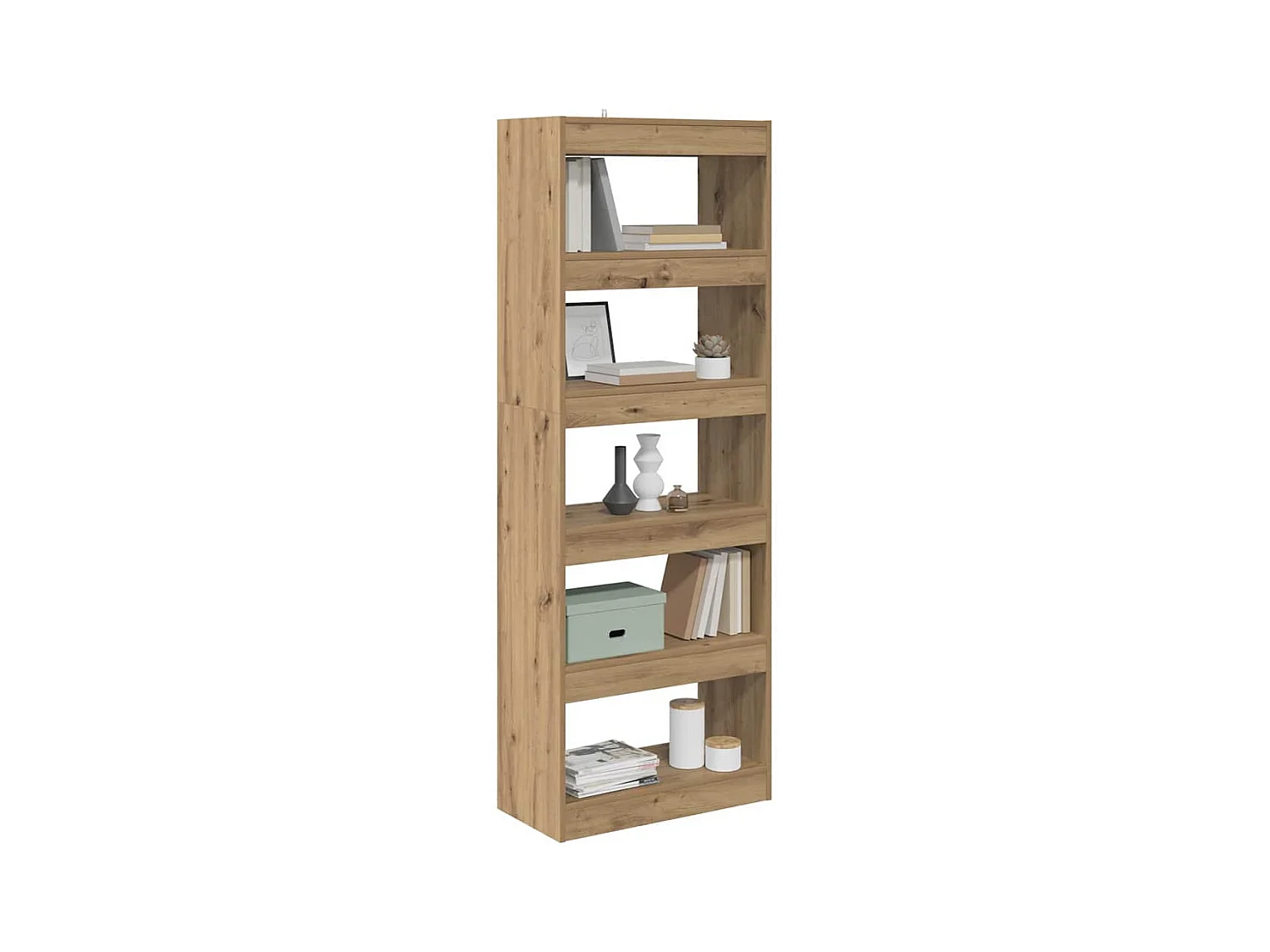 Libreria artigianale in rovere 60 x 30 x 166 cm Legno ingegnerizzato