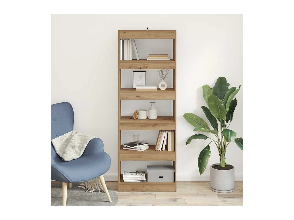 Libreria artigianale in rovere 60 x 30 x 166 cm Legno ingegnerizzato