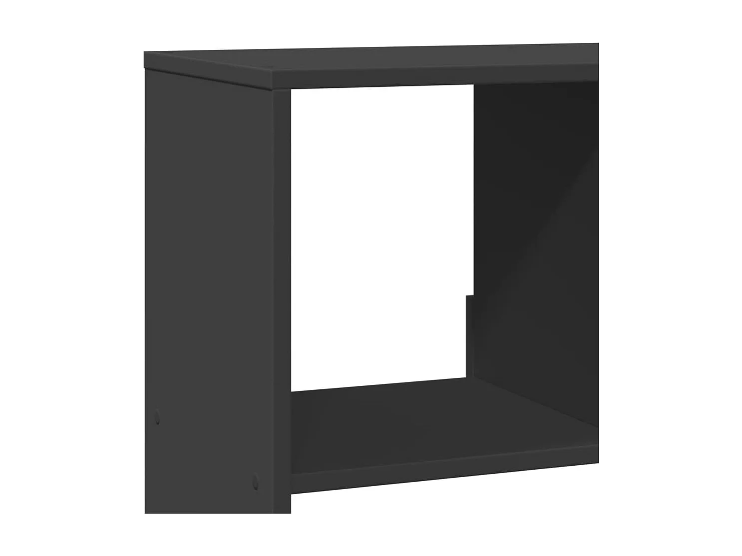 Libreria nera 100x33x125,5 cm in legno ingegnerizzato