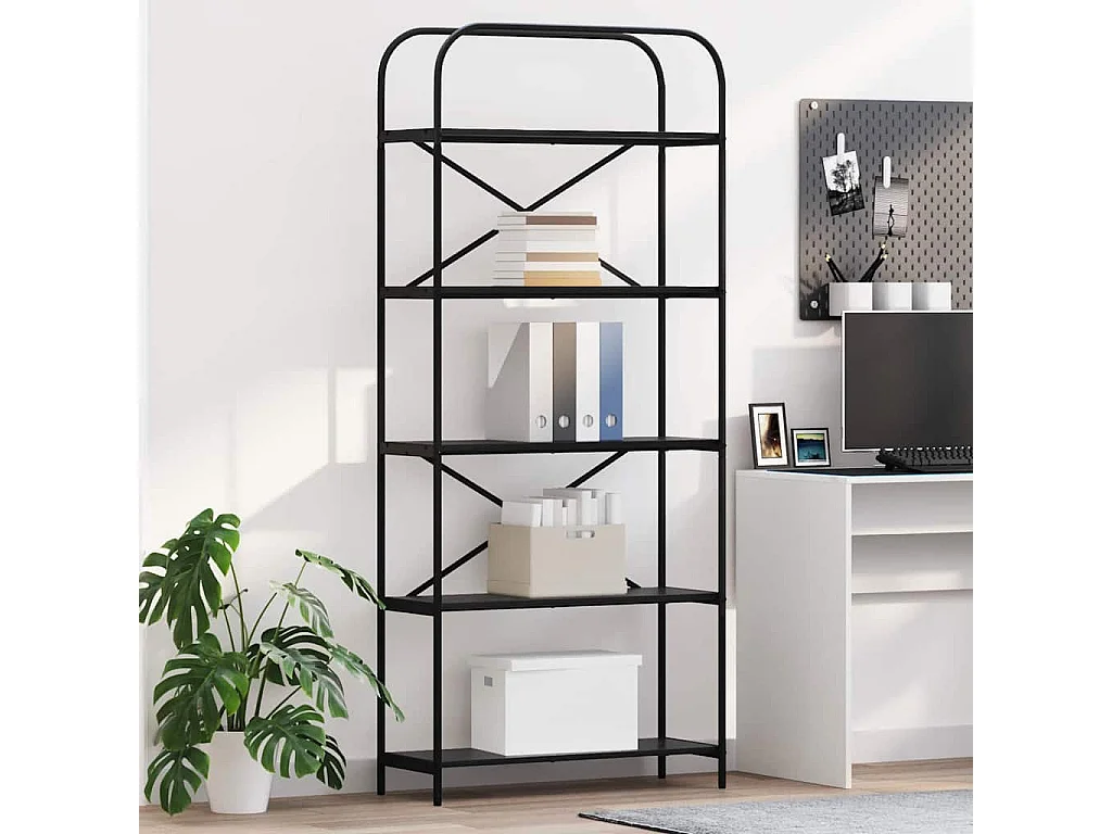 Étagère Chêne noir 80 x 30 x 183 cm Bois d'ingénierie