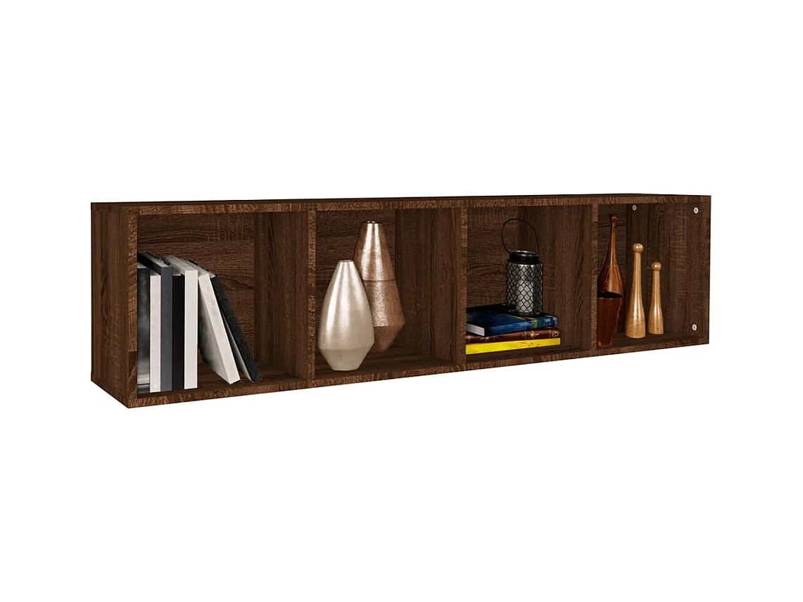 Bibliothèque/Meuble TV Chêne marron 36x30x143 cm