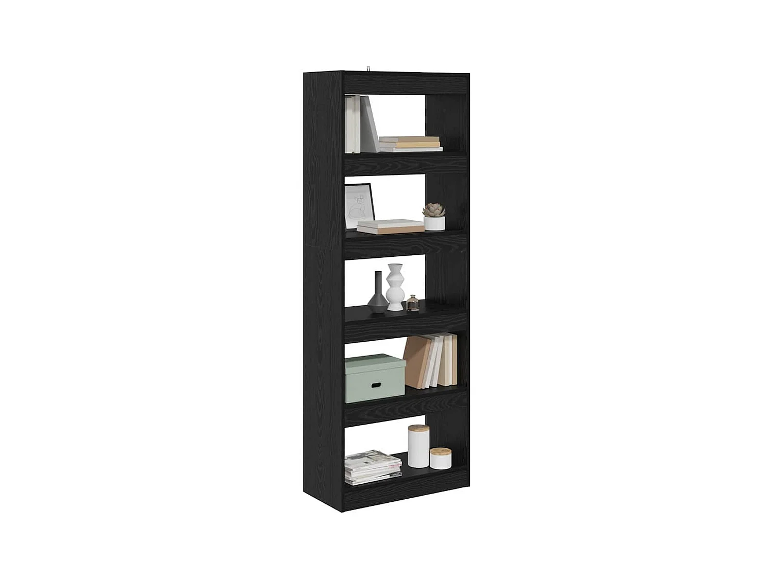 Bibliothèque Chêne noir 60 x 30 x 166 cm Bois d'ingénierie