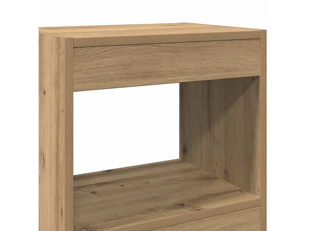 Boekenkast/kamerverdeler handgemaakt eiken 40x30x198 cm