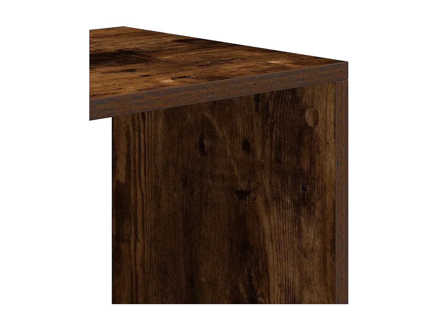 Libreria in rovere affumicato 66x31x112 cm in legno ingegnerizzato