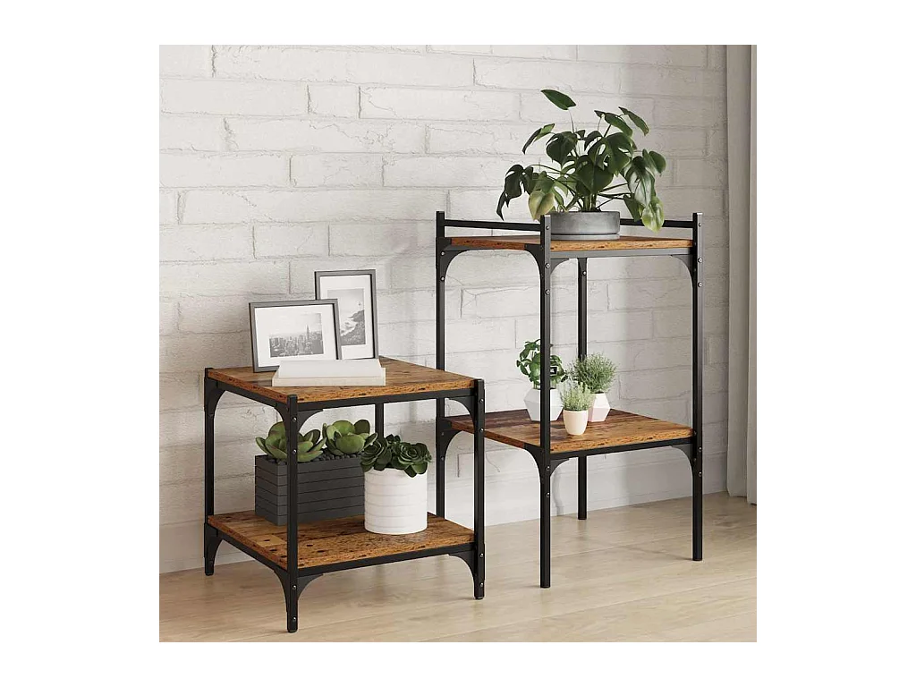 Libreria 4 pezzi Marrone 40 x 40 x 1,5 cm