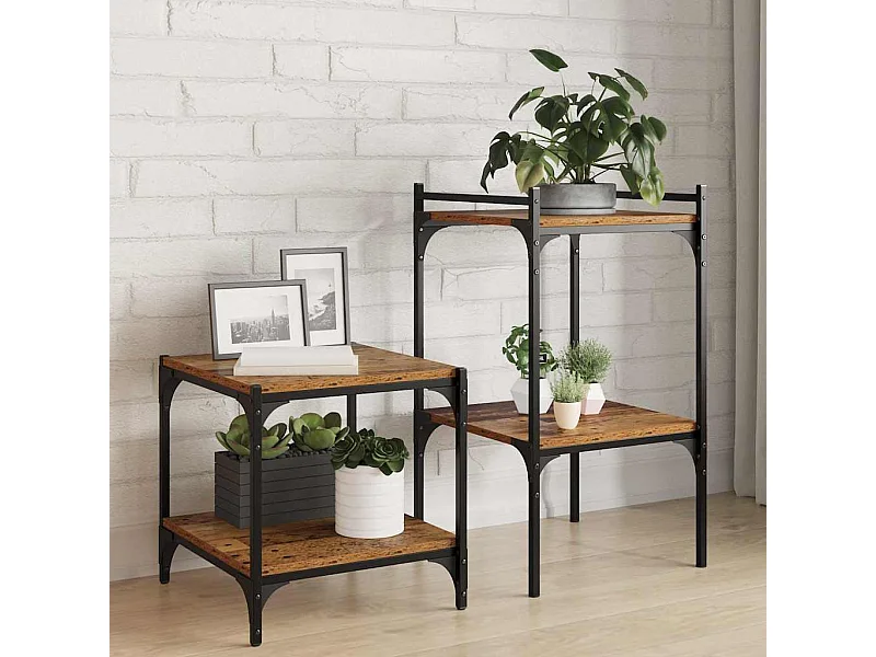 Libreria 4 pezzi Marrone 40 x 40 x 1,5 cm