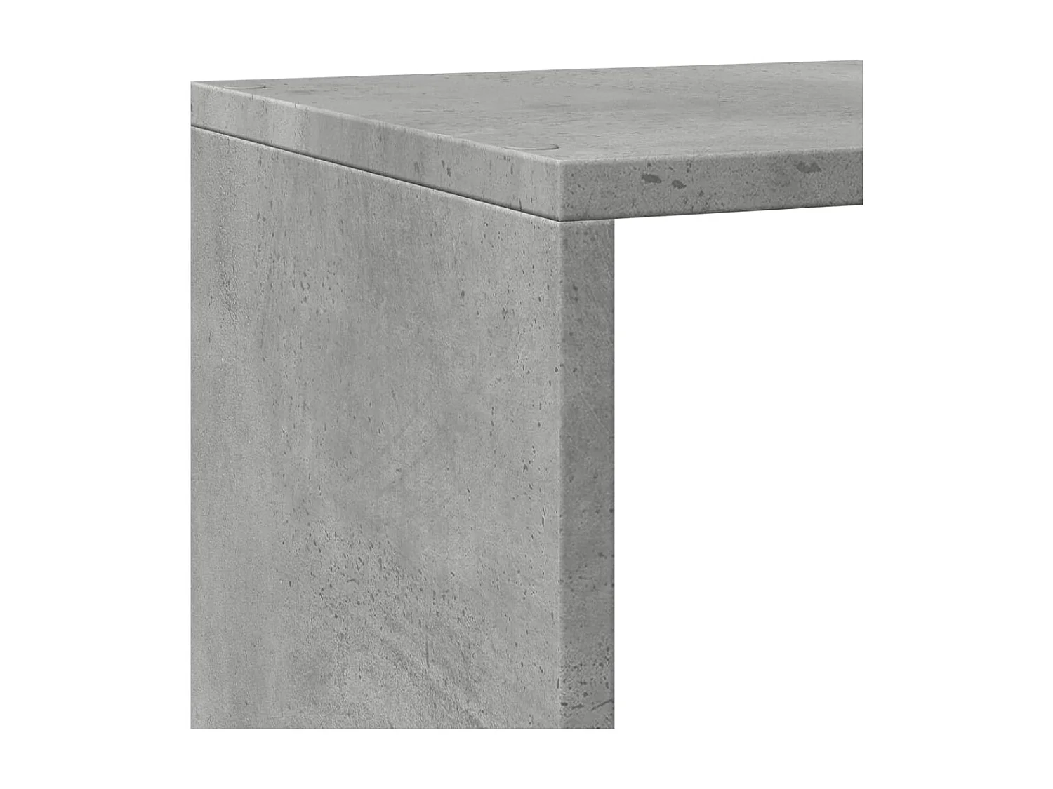 Estante divisor de ambientes de 4 niveles en gris hormigón