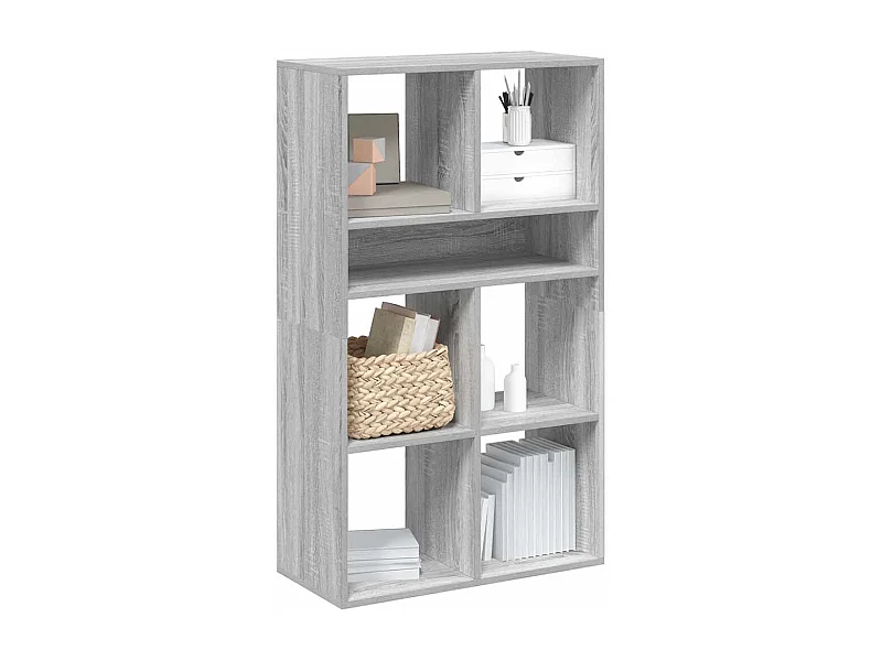 Libreria grigia Sonoma 66x31x112 cm in legno ingegnerizzato