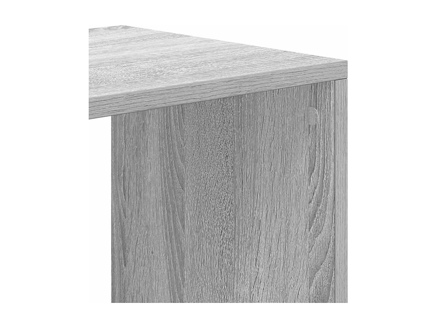 Sonoma graues Bücherregal 66x31x112 cm Holzwerkstoff