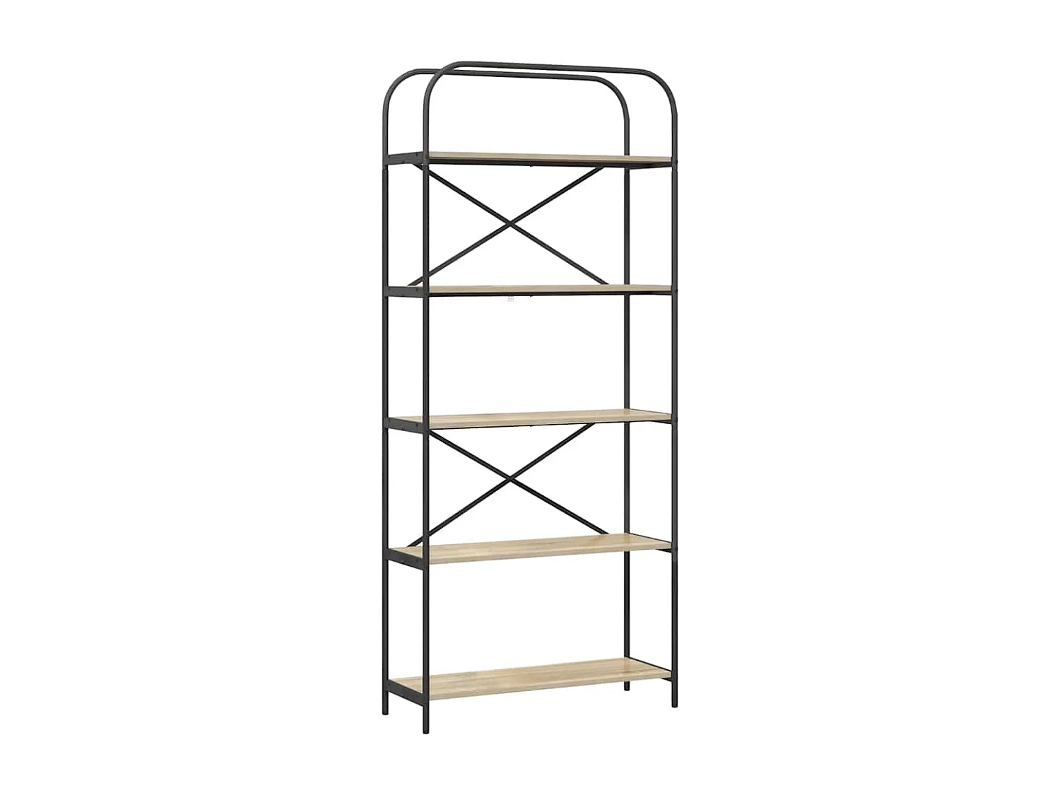 Regal aus Sonoma-Eiche, 80 x 30 x 183 cm, Holzwerkstoff