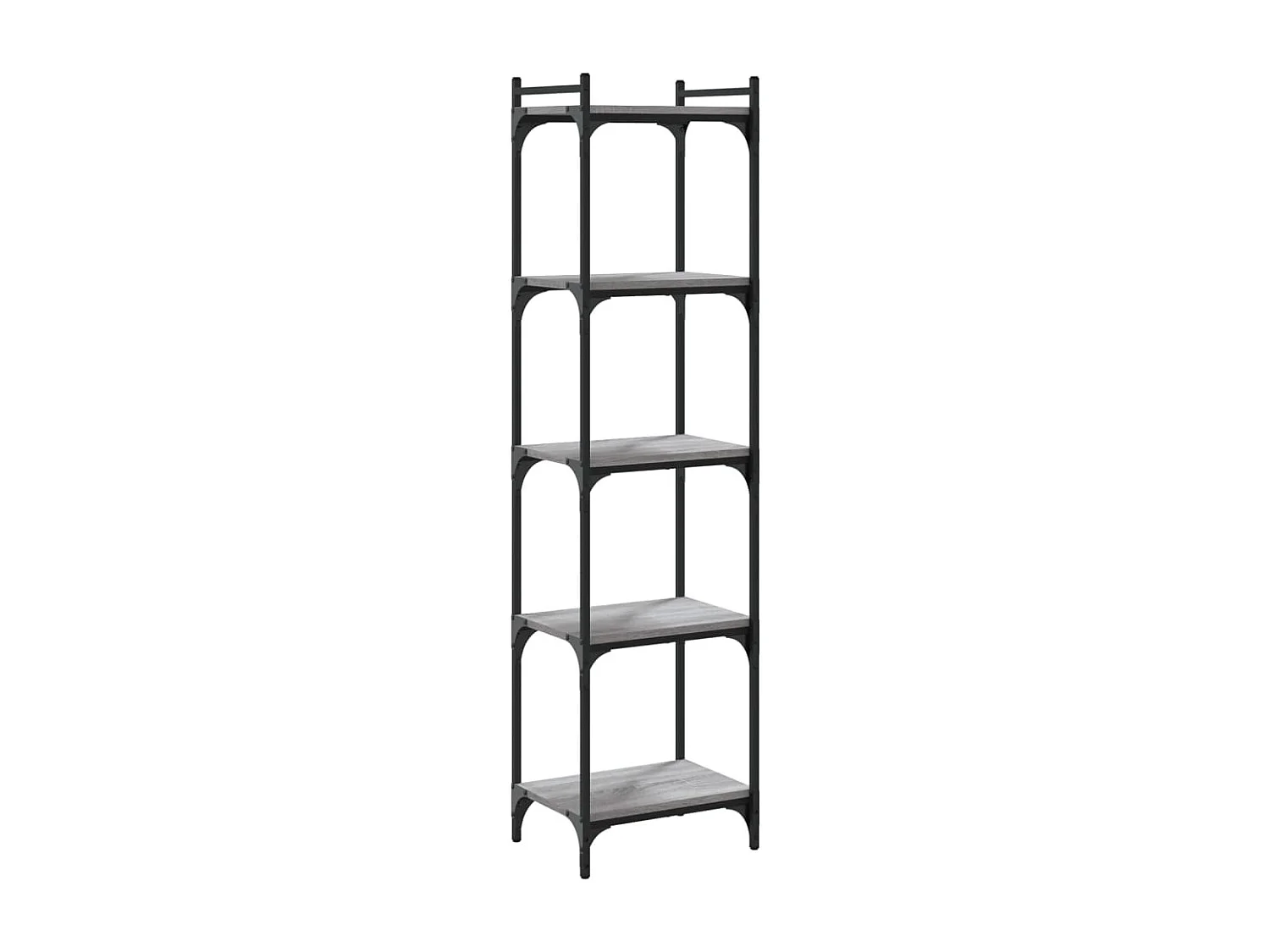 Librería Sonoma gris de 5 niveles, 40 x 30 x 154 cm