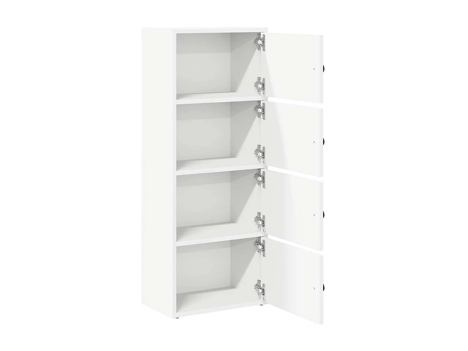 Libreria bianca 40x24x102 cm in legno ingegnerizzato
