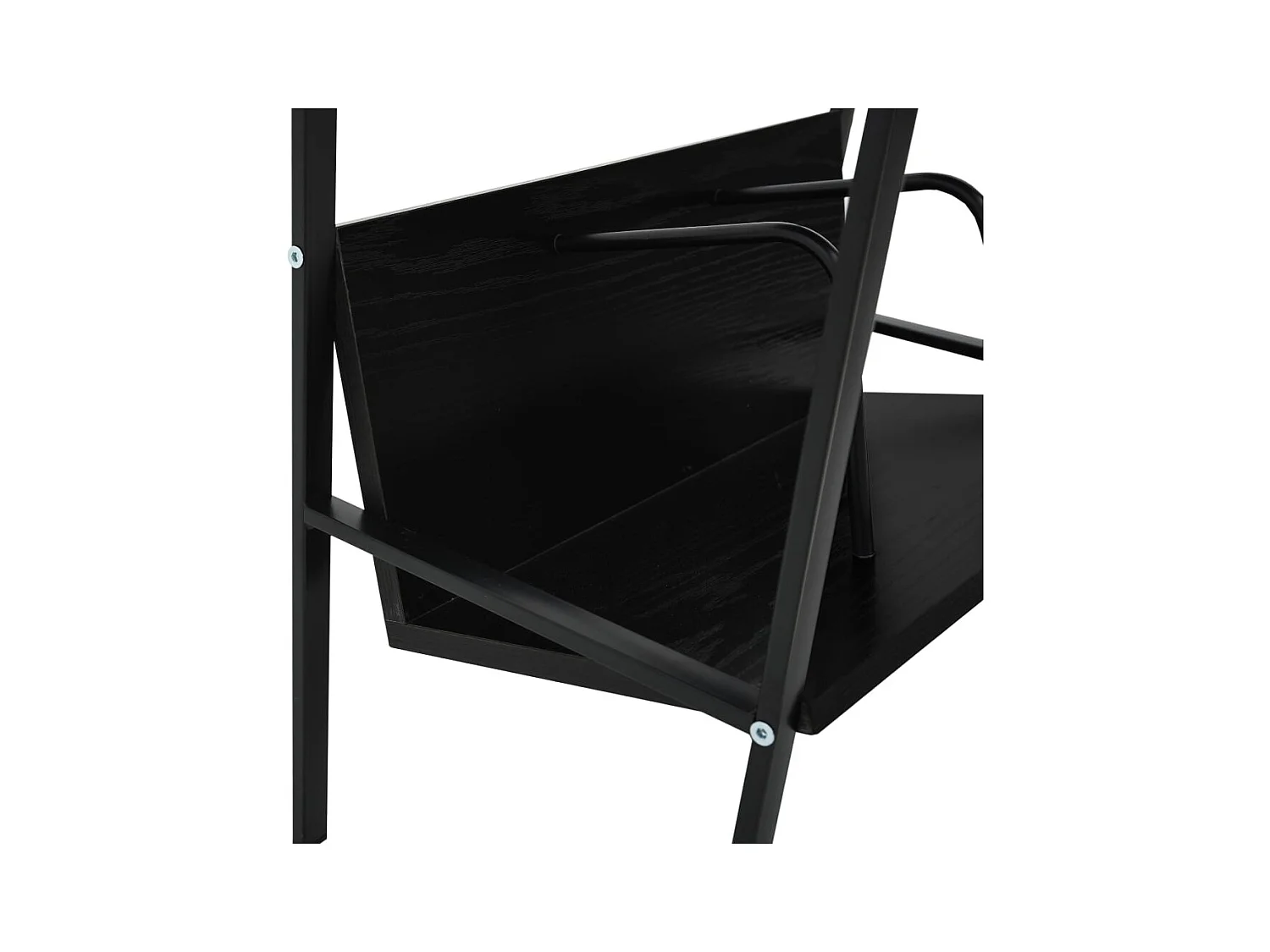 Bibliothèque 2 niveaux Noir 52x28x59 cm bois d'ingénierie