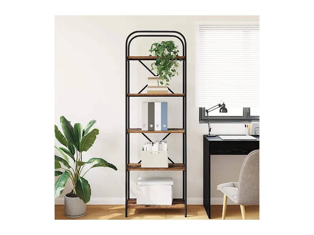 Mensola Legno antico 60 x 30 x 183 cm Legno ingegnerizzato