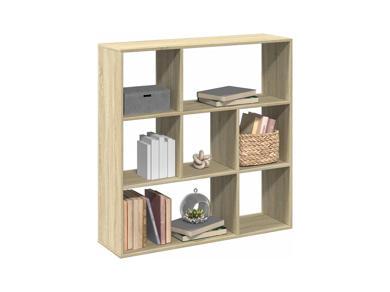 Raumteilerregal aus Sonoma-Eiche 102x29x103,5 cm