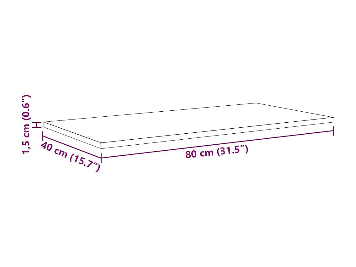 Étagère à livres 4 pcs Marron 80 x 40 x 1.5 cm