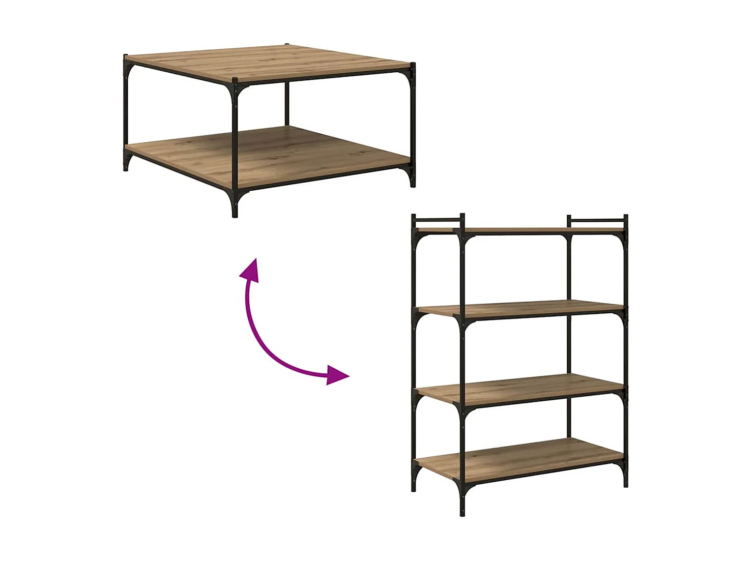 Étagère à livres 4 pcs Marron 80 x 40 x 1.5 cm