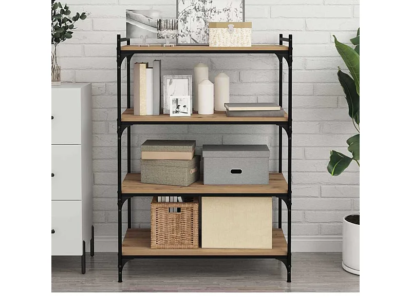 Libreria 4 pezzi Marrone 80 x 40 x 1,5 cm