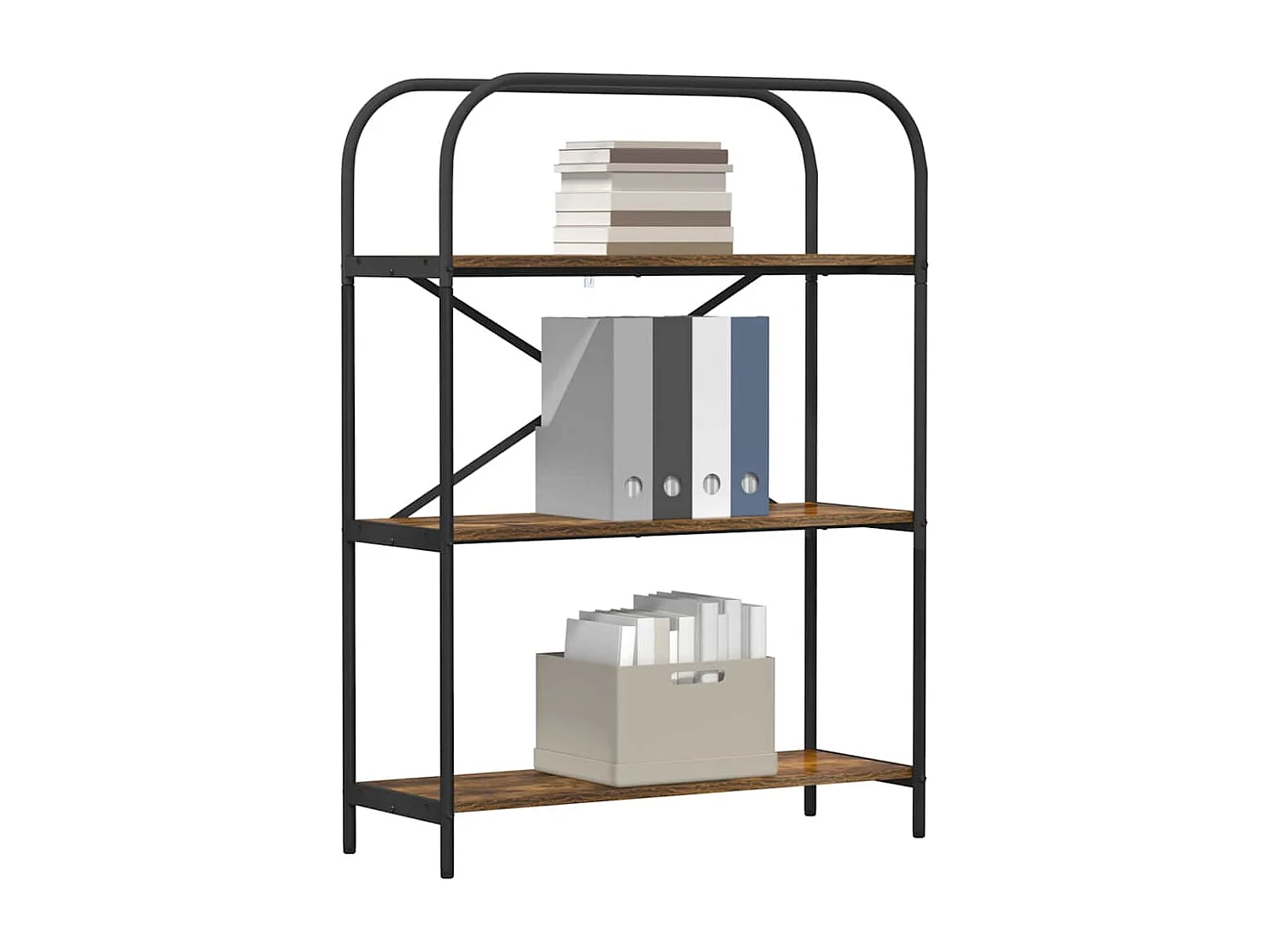 Étagère Chêne fumé 80 x 30 x 109 cm Bois d'ingénierie