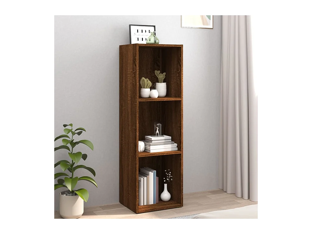 Bibliothèque/Meuble TV chêne marron 36x30x114cm bois ingénierie
