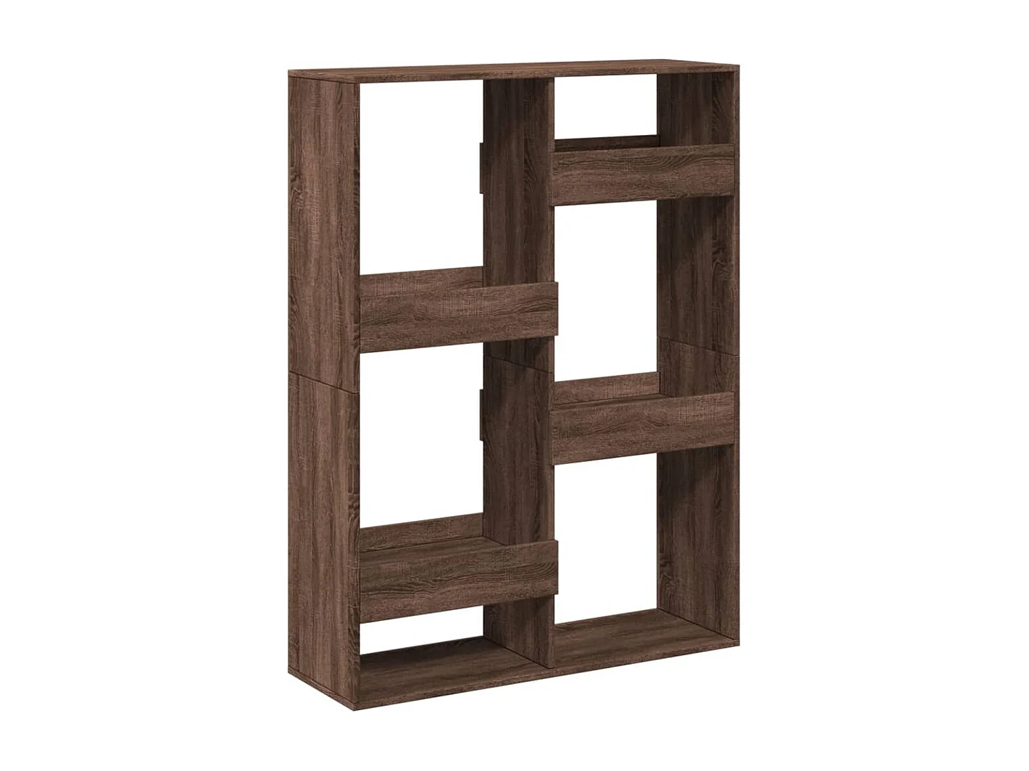 Libreria in rovere marrone 100x33x135 cm in legno ingegnerizzato