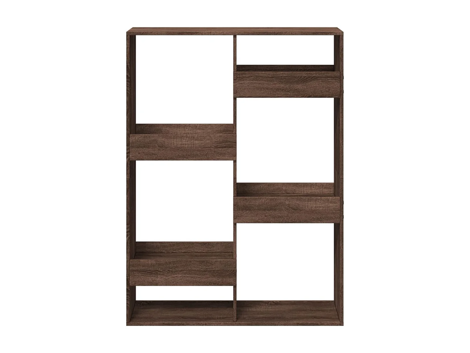 Libreria in rovere marrone 100x33x135 cm in legno ingegnerizzato