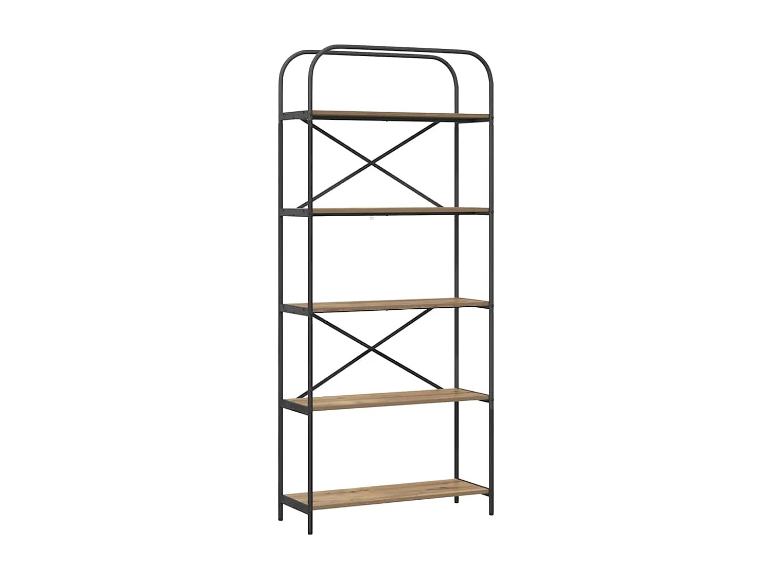 Étagère chêne artisanal 80 x 30 x 183 cm Bois d'ingénierie