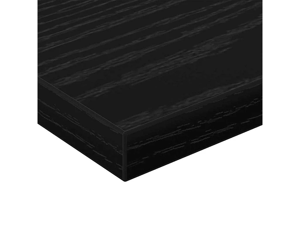 Étagère à livres 4 pcs Noir 40 x 10 x 1.5 cm Bois d'ingénierie