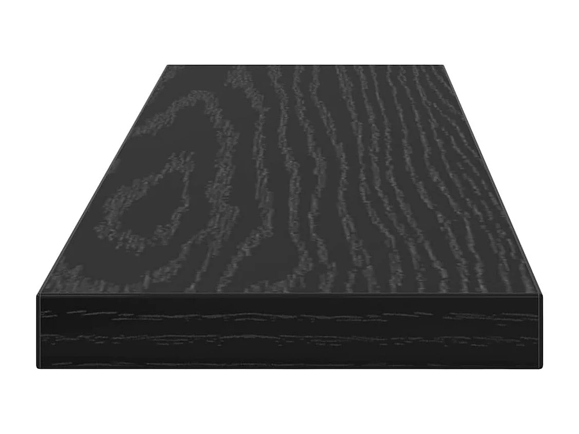 Étagère à livres 4 pcs Noir 40 x 10 x 1.5 cm Bois d'ingénierie