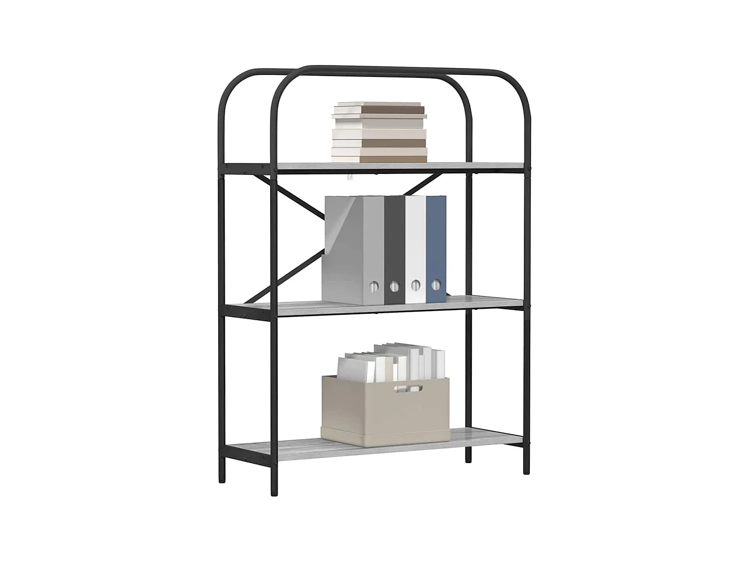 Sonoma Grey Plank 80 x 30 x 109 cm Technisch hout