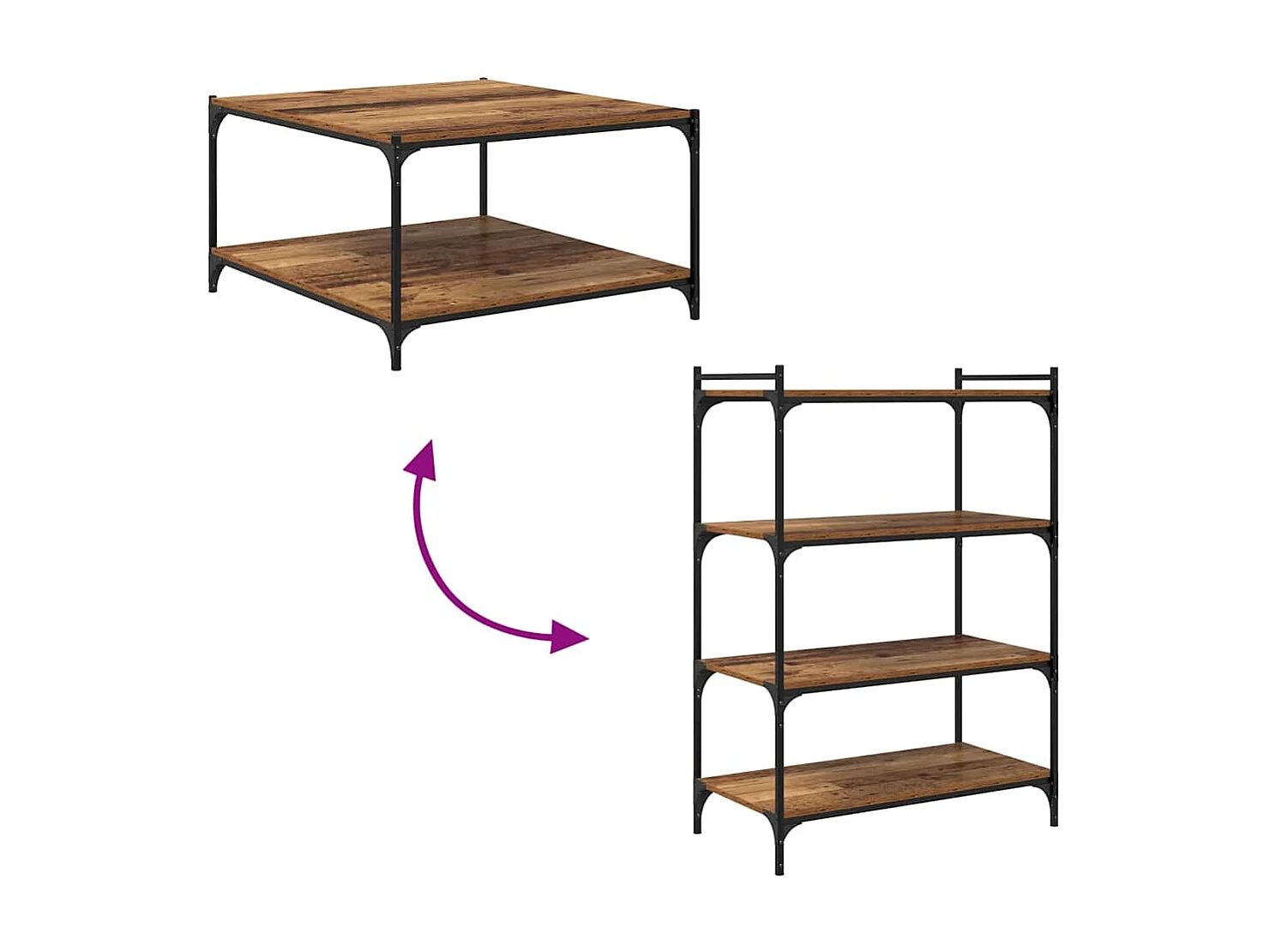 Étagère à livres 4 pcs Marron 80 x 40 x 1.5 cm