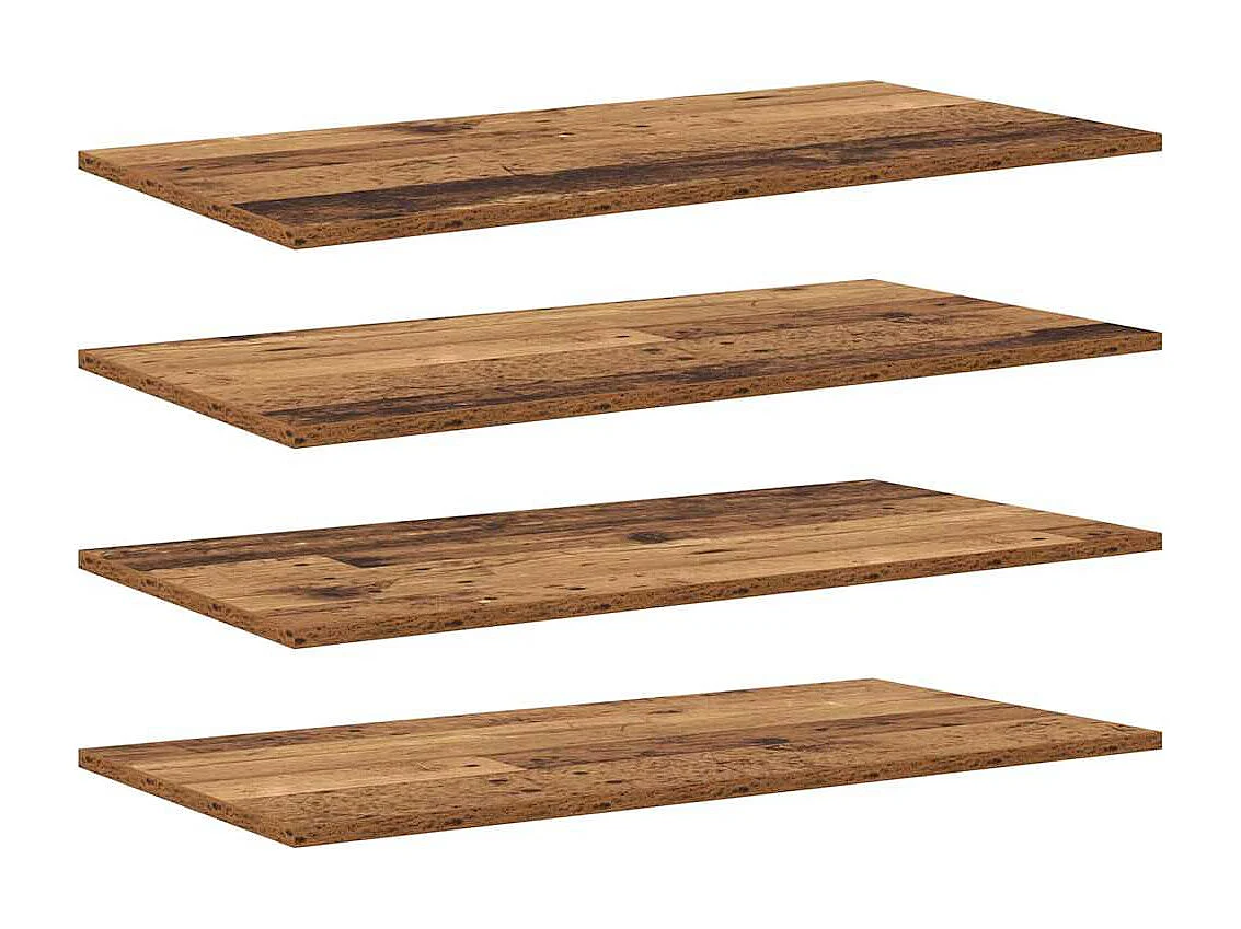 Étagère à livres 4 pcs Marron 80 x 40 x 1.5 cm