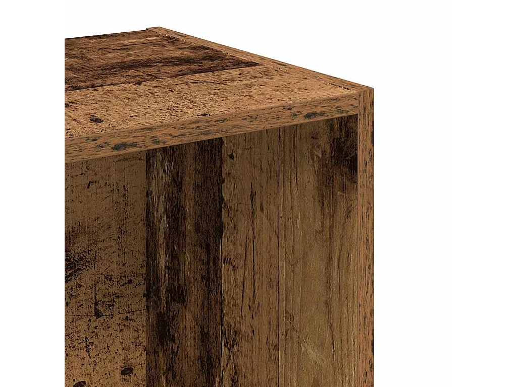 Bibliothèque vieux bois 40x30x152 cm bois d'ingénierie