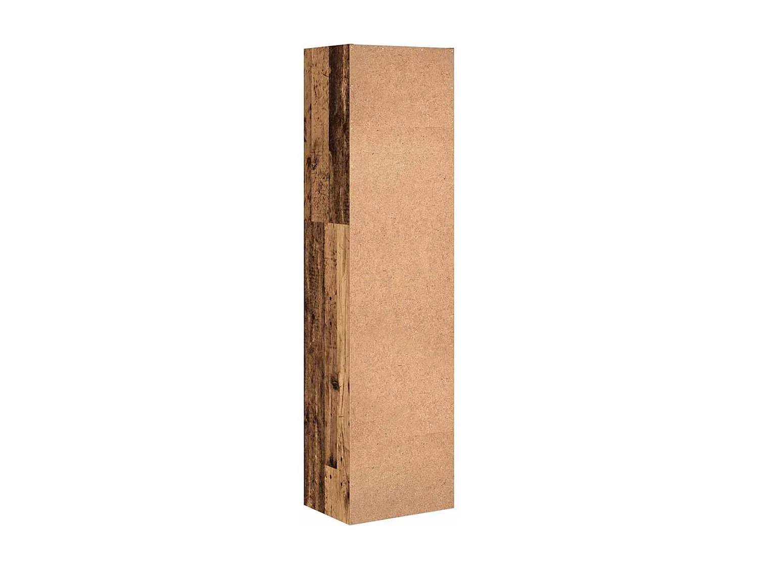 Oude houten boekenkast 40x30x152 cm bewerkt hout