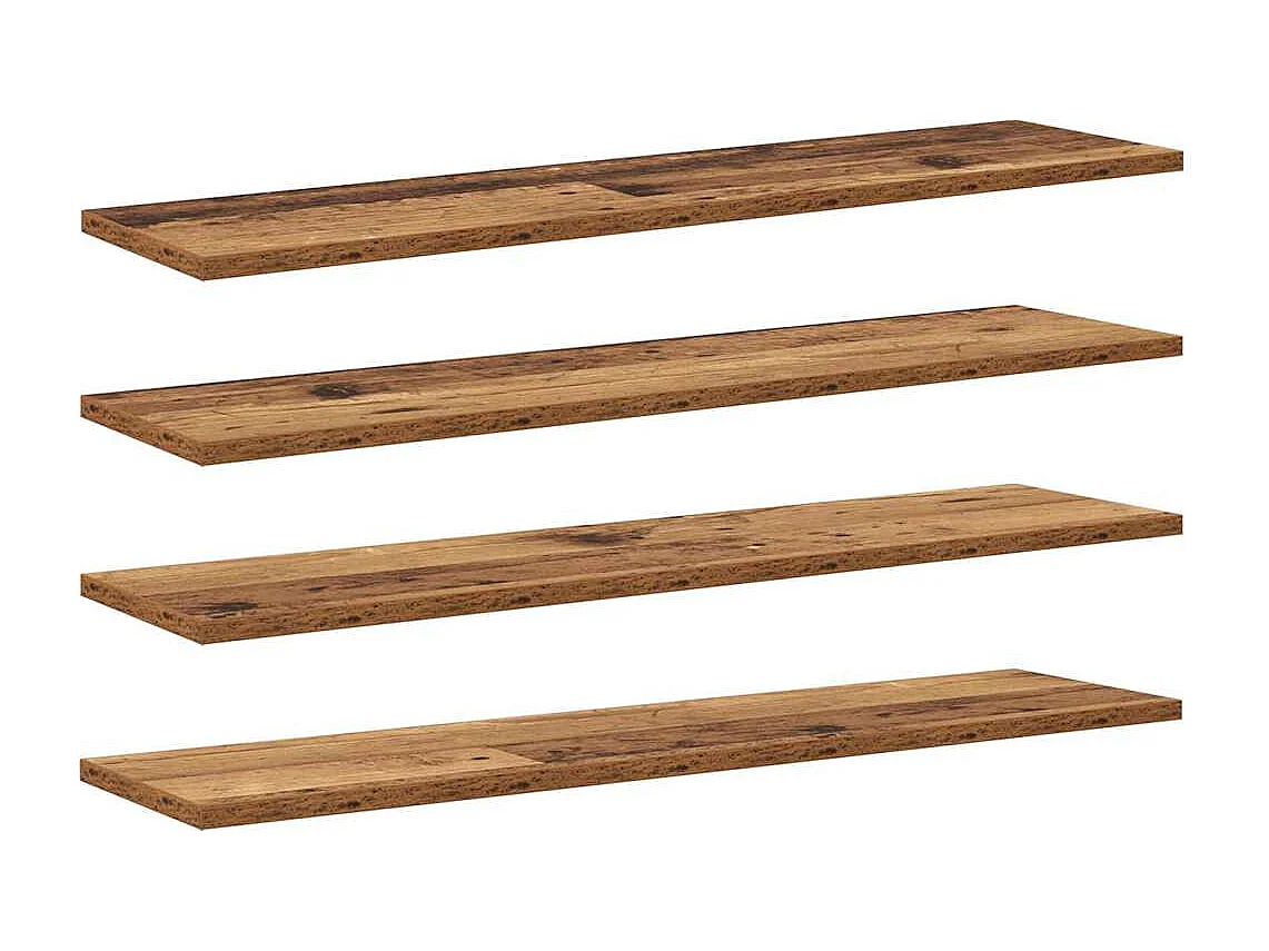 Étagère à livres 4 pcs Marron 80 x 20 x 1.5 cm